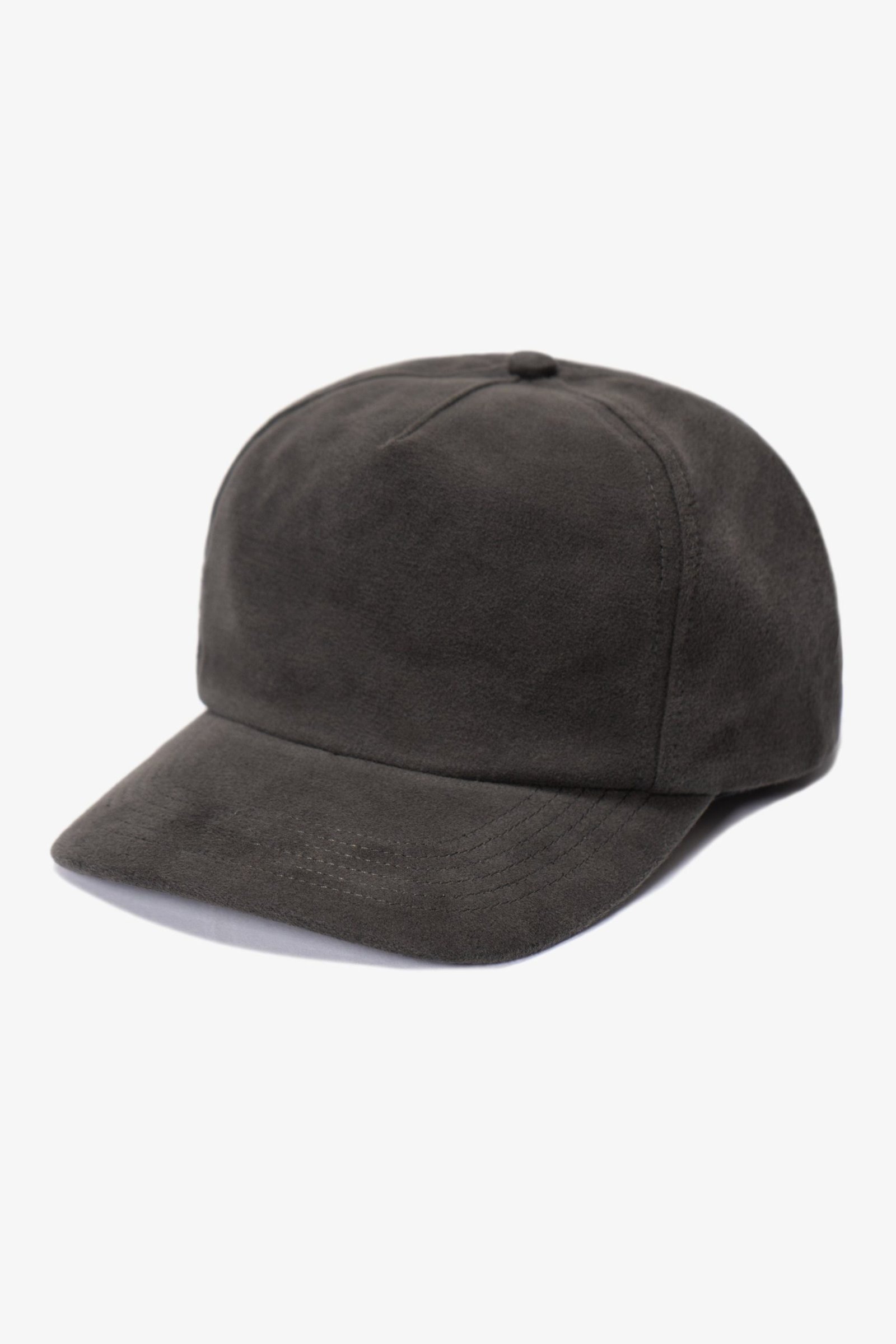 LW - C CAP - BLACK MOLESKIN LW - C CAP - BLACK MOLESKIN front view premium streetwear cap