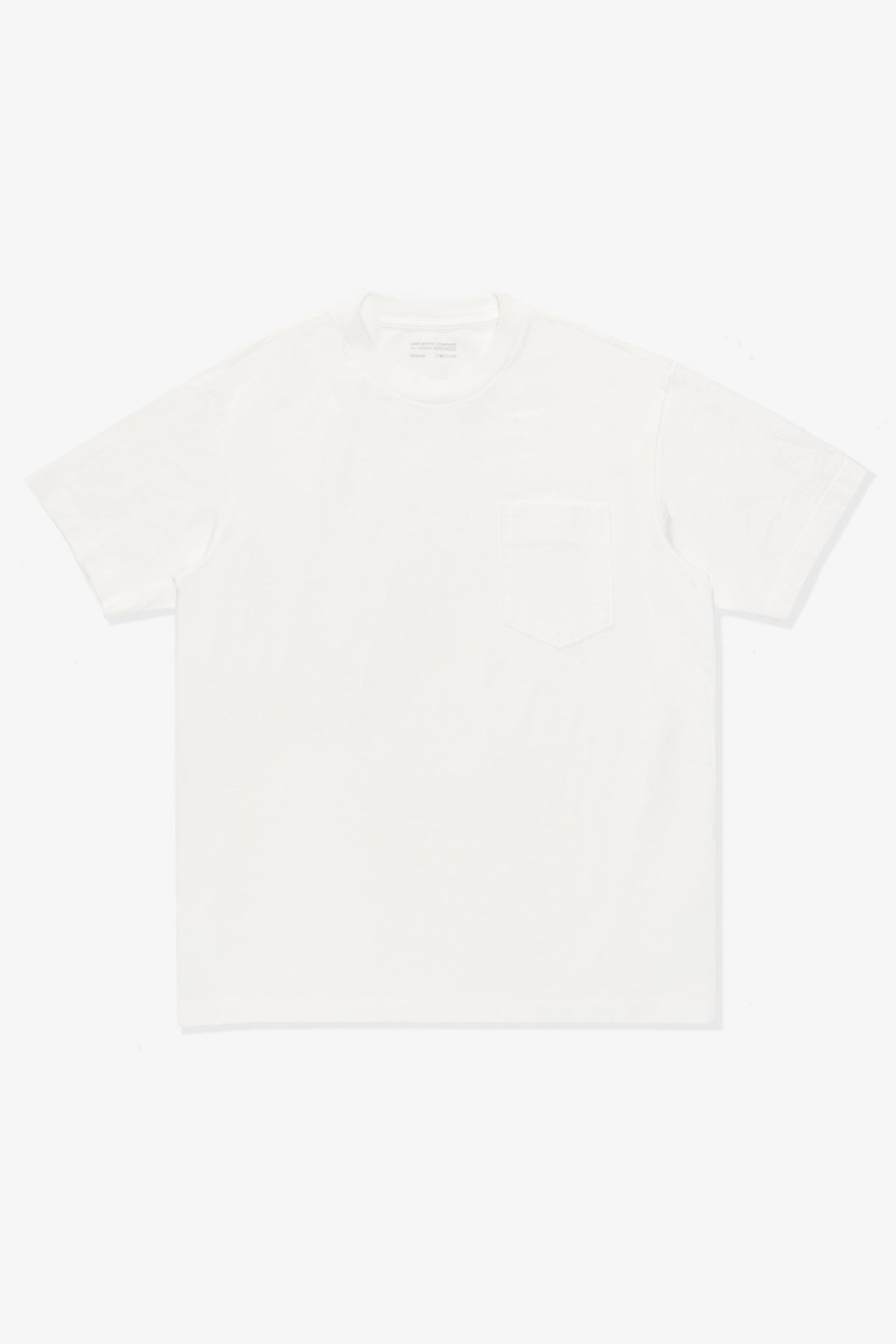 MUNICIPAL POCKET T-SHIRT - WHITE MUNICIPAL POCKET T-SHIRT - WHITE front view minimal streetwear tee