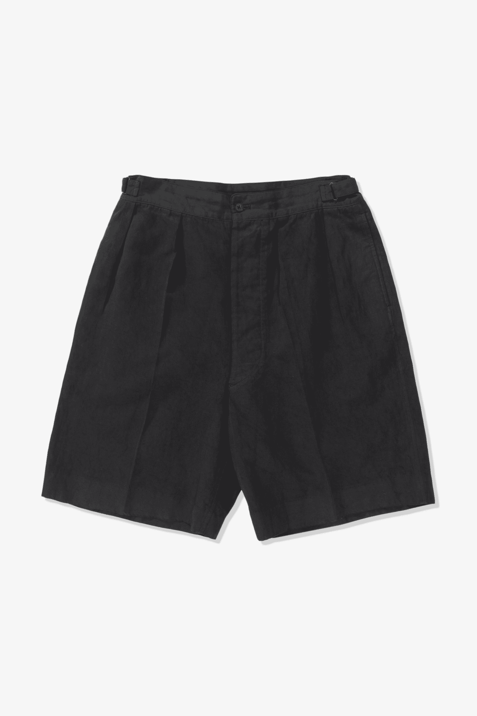 LW COTTON LINEN SHORT - CHARCOAL LW COTTON LINEN SHORT - CHARCOAL