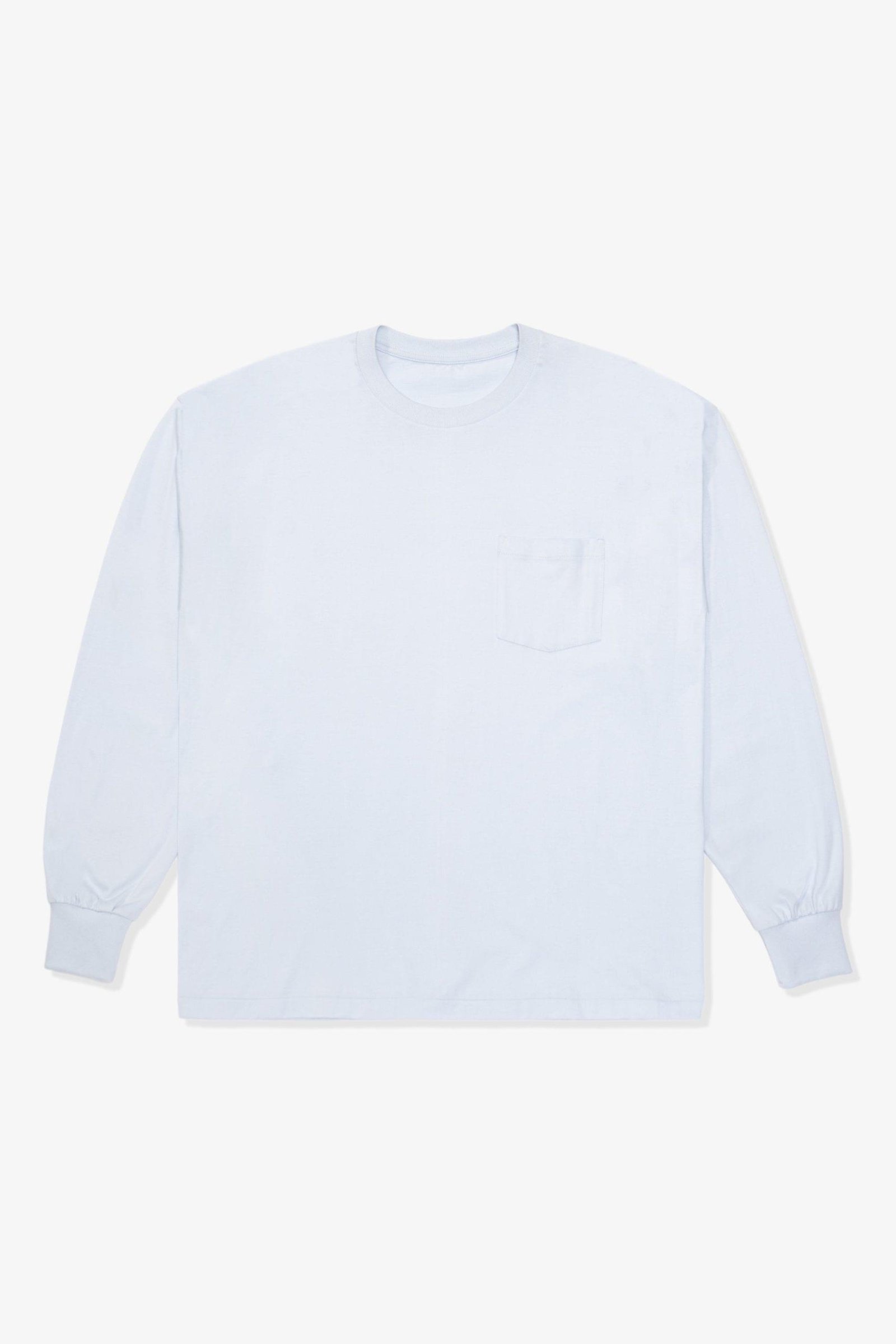 Ladies white long sleeve shirt front view