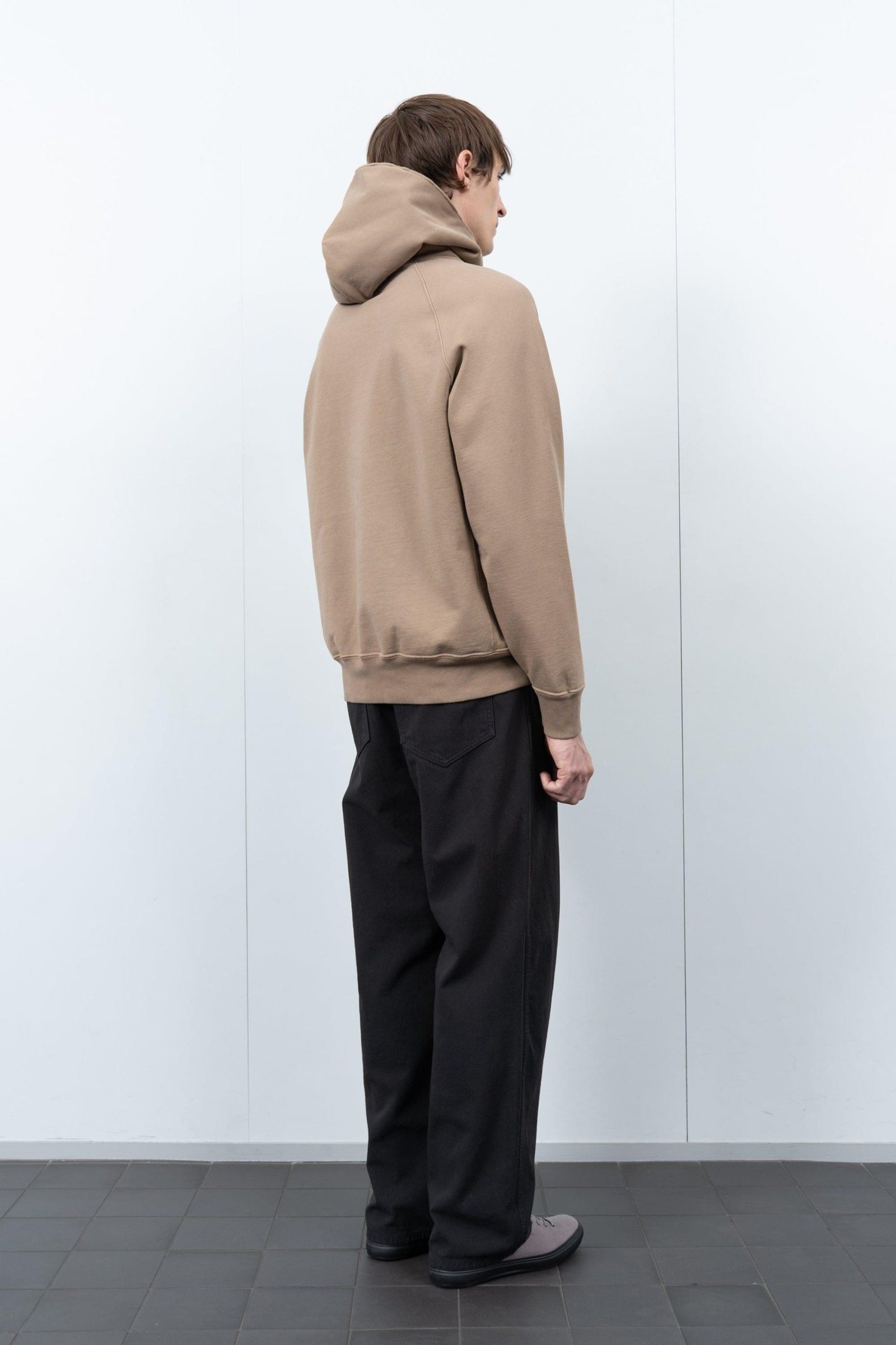 Super Weighted Hoodie Elm back view Lady White Co heavyweight hoodie streetwear